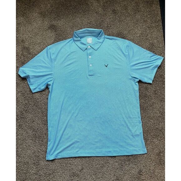 Callaway Opti-Dry Men's Blue Short Sleeve Golf Polo Size XL NWOT - Picture 1 of 4